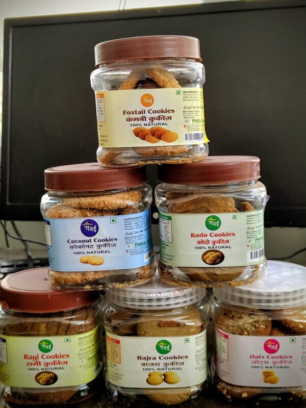 Millets Cookies Combo: 6 Healthy Varieties (No Maida, No Sugar) | A healthy Sweet Treat from Bharat Farm Connect - Image 3
