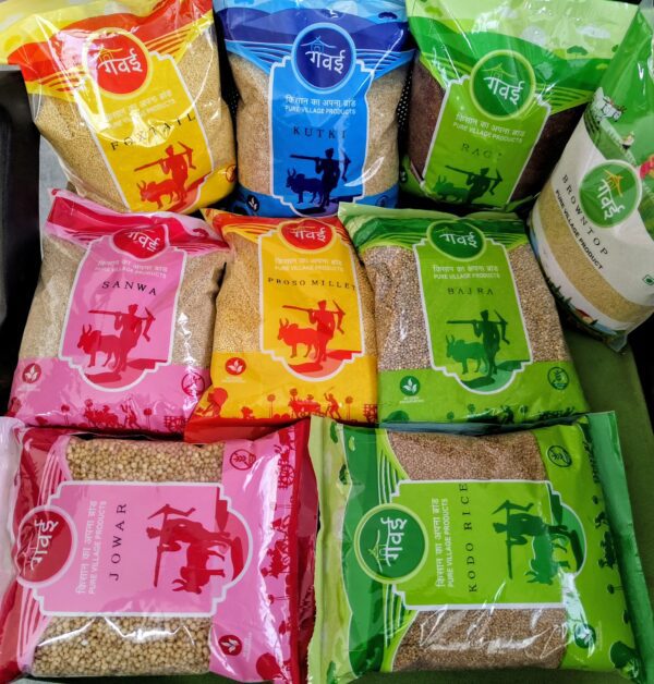 Gawai Millets Ultimate Combo: All 9 Whole Millets | Foxtail, Ragi, Jowar & More | From Bharat Farm Connect