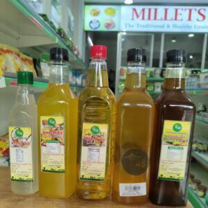 Cold Pressed Oil Combo - Coconut, Groundnut, Til, Mustard & Sunflower | From Bharat Farm Connect