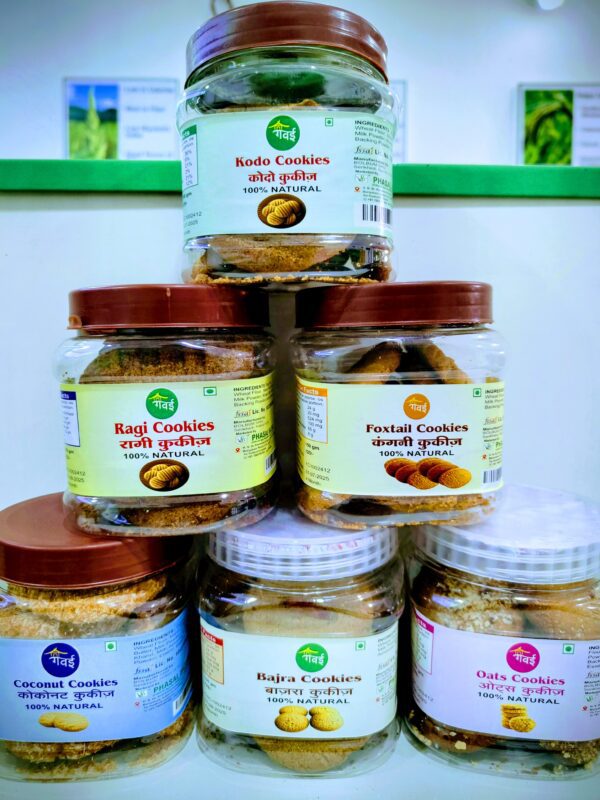 Millets Cookies Combo: 6 Healthy Varieties (No Maida, No Sugar) | A healthy Sweet Treat from Bharat Farm Connect