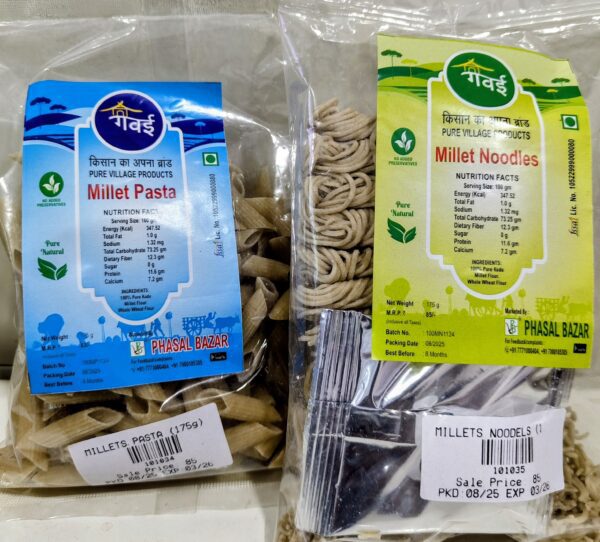 Millets Pasta & Noodles Combo - Healthy, Gluten-Free & Nutritious | From Bharat Farm Connect